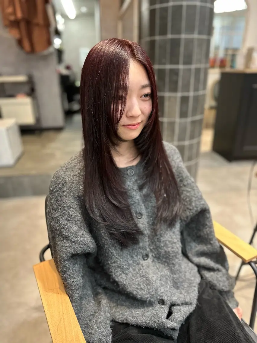 ロング レイヤーカット カット ヘアカラー 大人艶髪 ミサワのヘアスタイル