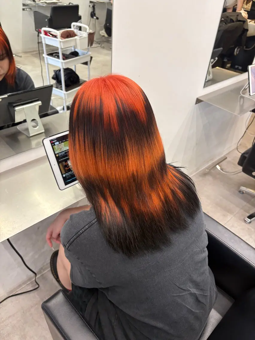 セミロング ヘアカラー トリートメント MIHO☾·̩͙⋆ Kroのヘアスタイル