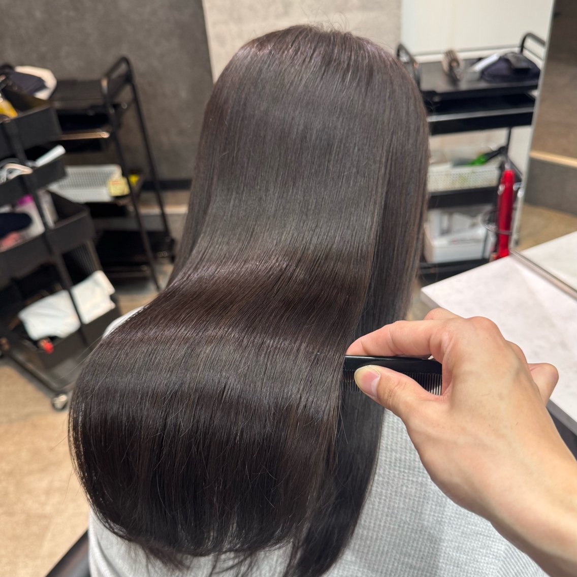 ロング カラー ヘアカラー トリートメント 新宿/顔周りカット/ レイヤー/がっきーのヘアスタイル