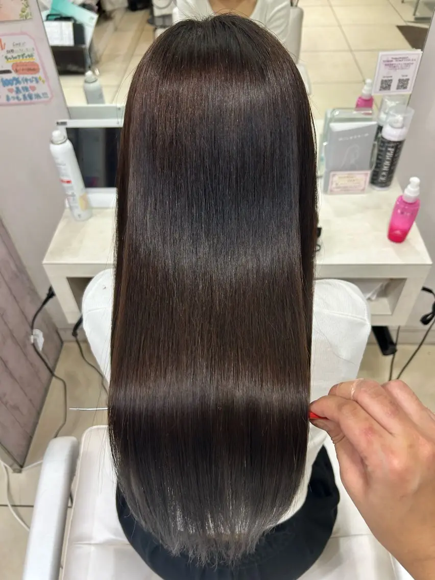 ロング カット ヘアカラー トリートメント 【髪質改善カラー】 瀧田嵐士🇰🇷のヘアスタイル