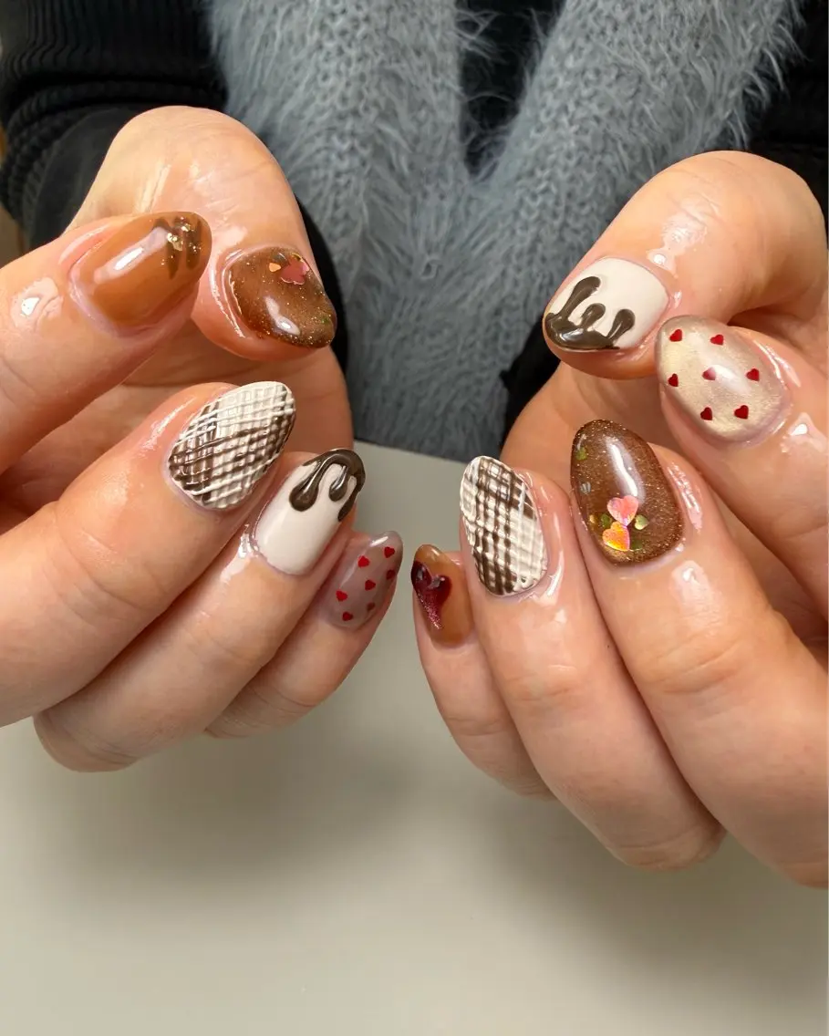 ネイル アートネイル バレンタイン yoin. nailのネイルデザイン