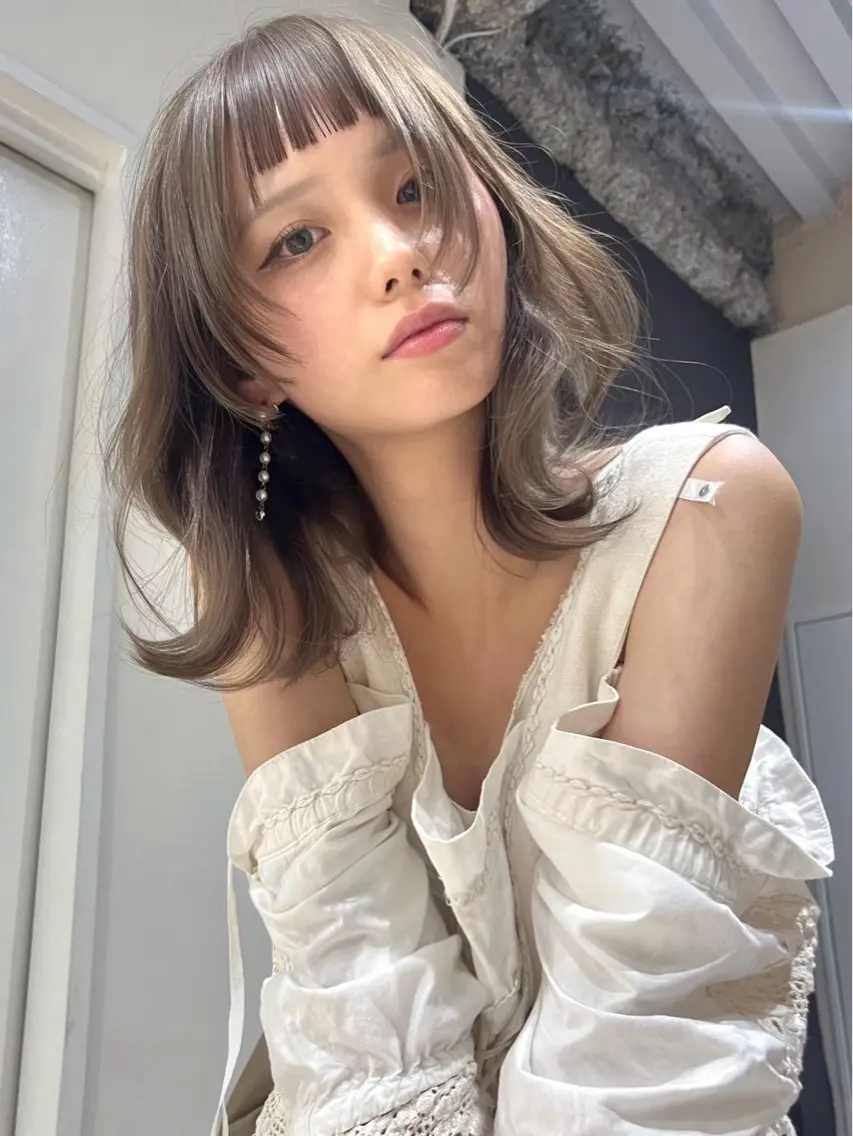 ミディアム カラー ヘアセット🌷カラー 🌷似合わせmaoのヘアスタイル