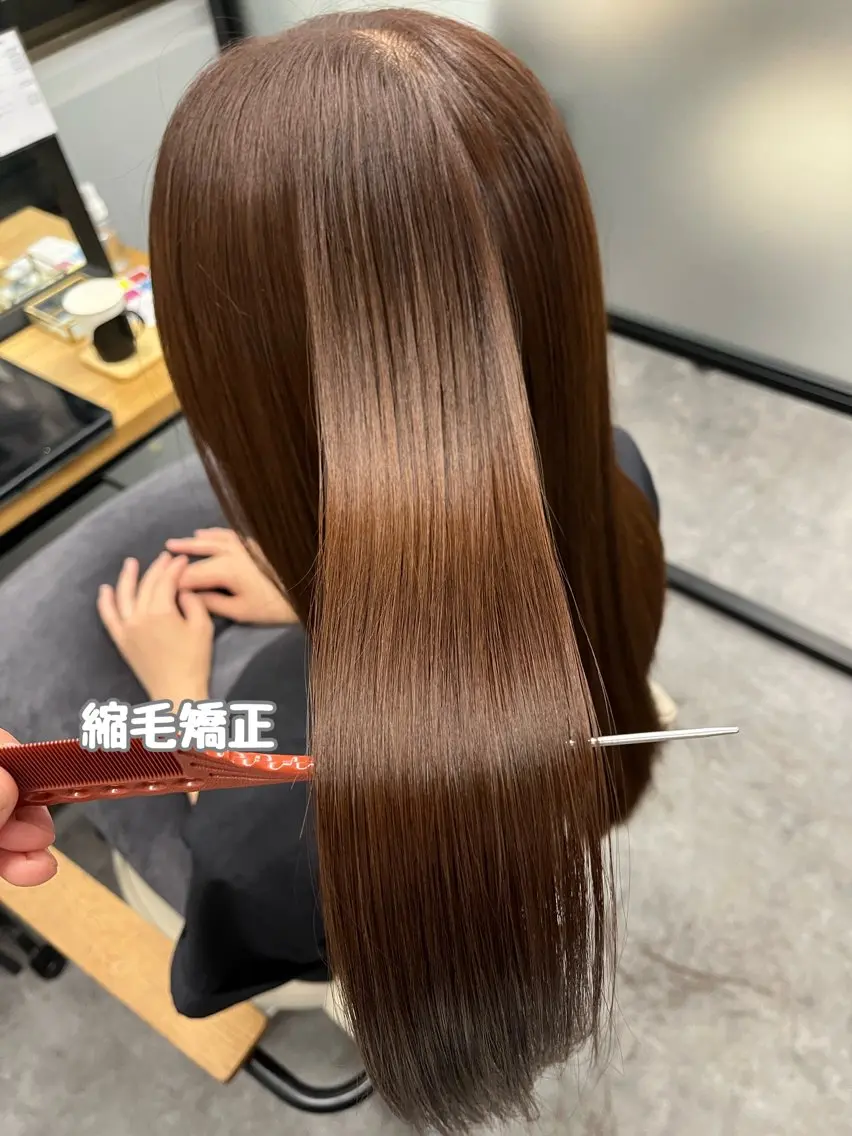 セミロング カラー パーマ ヘアアレンジ セミロングパーマ バレイヤージュ ブリーチ 透明感カラー ダブルカラー 二ヶ月綺麗なデザイン カット/星野六三四のヘアスタイル