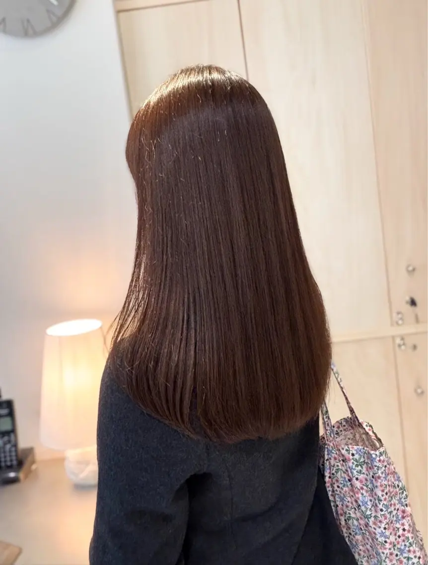 ロング カラー カット ヘアカラー 縮毛矯正 トリートメント 柔らかgirly/ レイヤー/yuiのヘアスタイル
