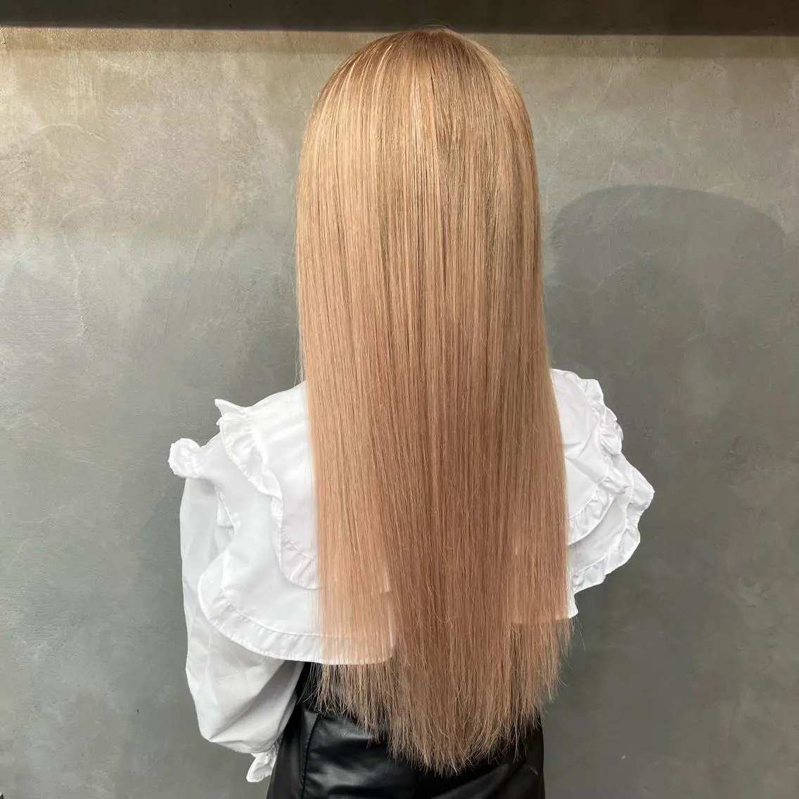 ロング シールエクステ エクステ ❤️‍🔥シールエク ＋カラー京❤️‍🔥のヘアスタイル
