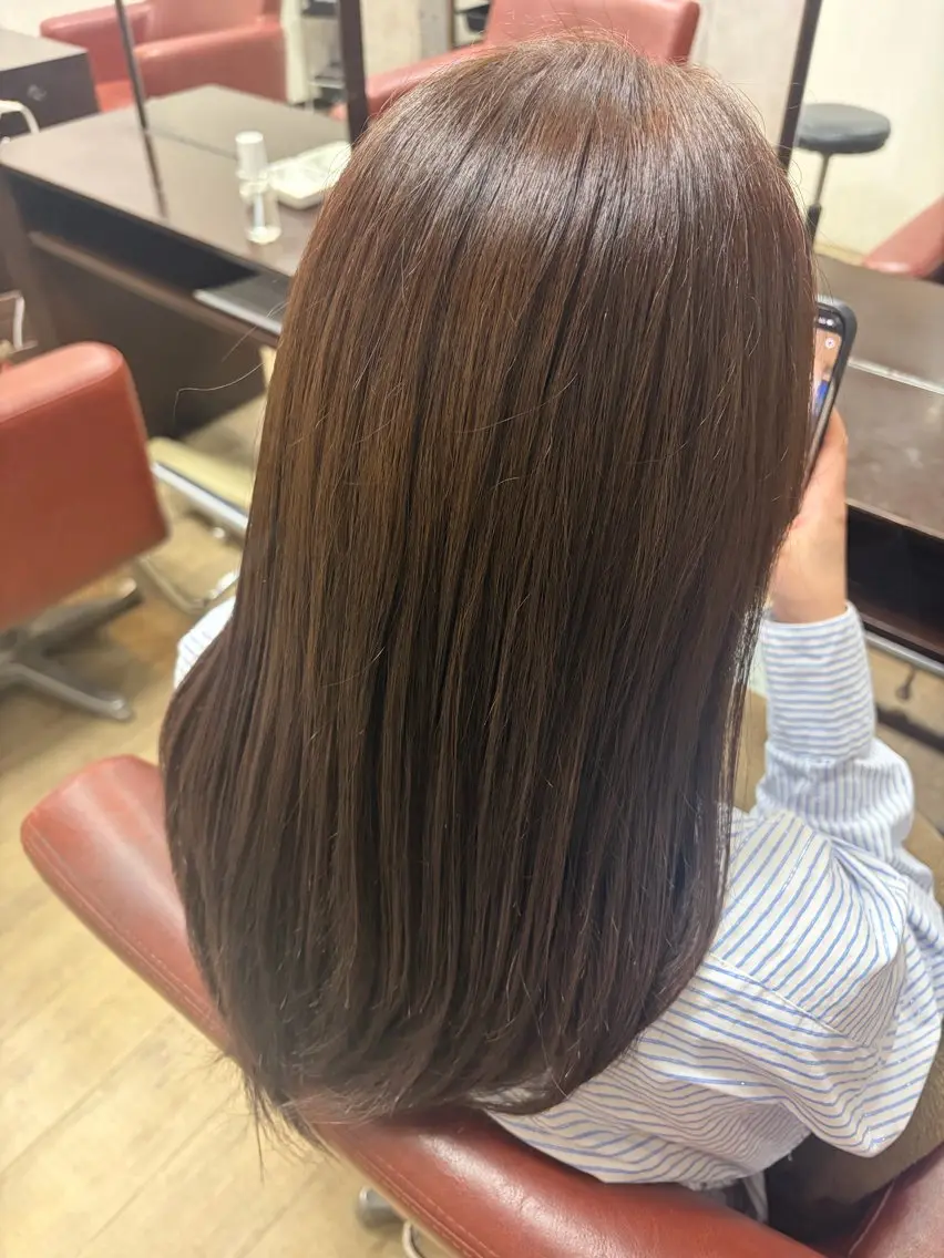 ロング ロング ヘアカラー FOCUS天王台店 宮田結葉のヘアスタイル