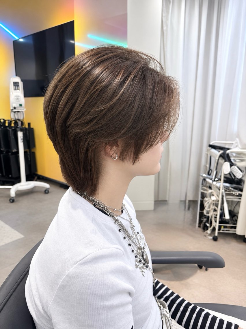 メンズ センターパート メンズ韓国風 しゅり🇰🇷 日韓MIXメンズヘアのヘアスタイル