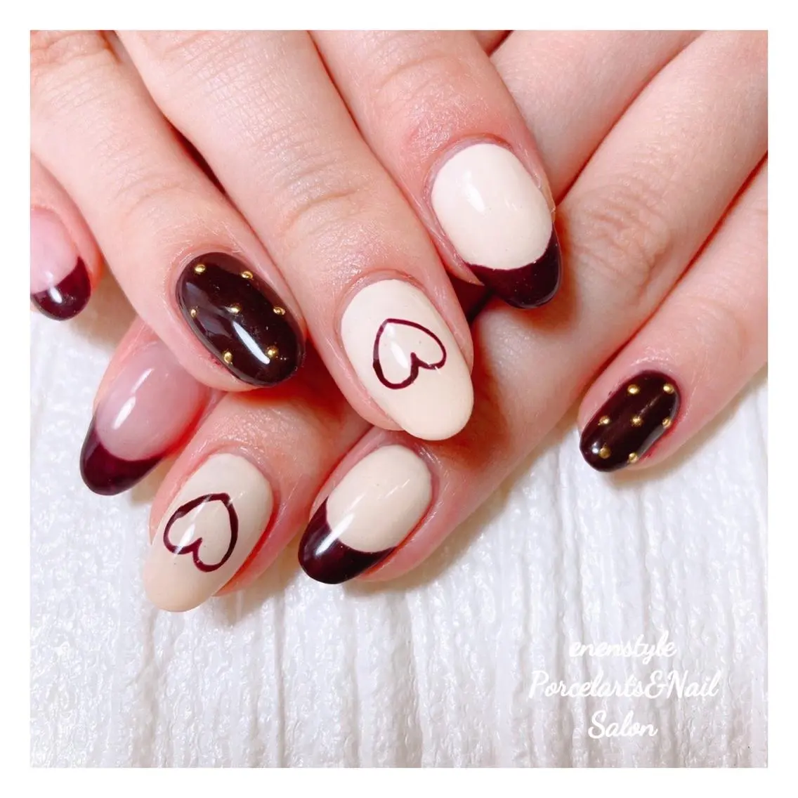 ミディアム ネイル 🐾enen style 🐾のネイルデザイン