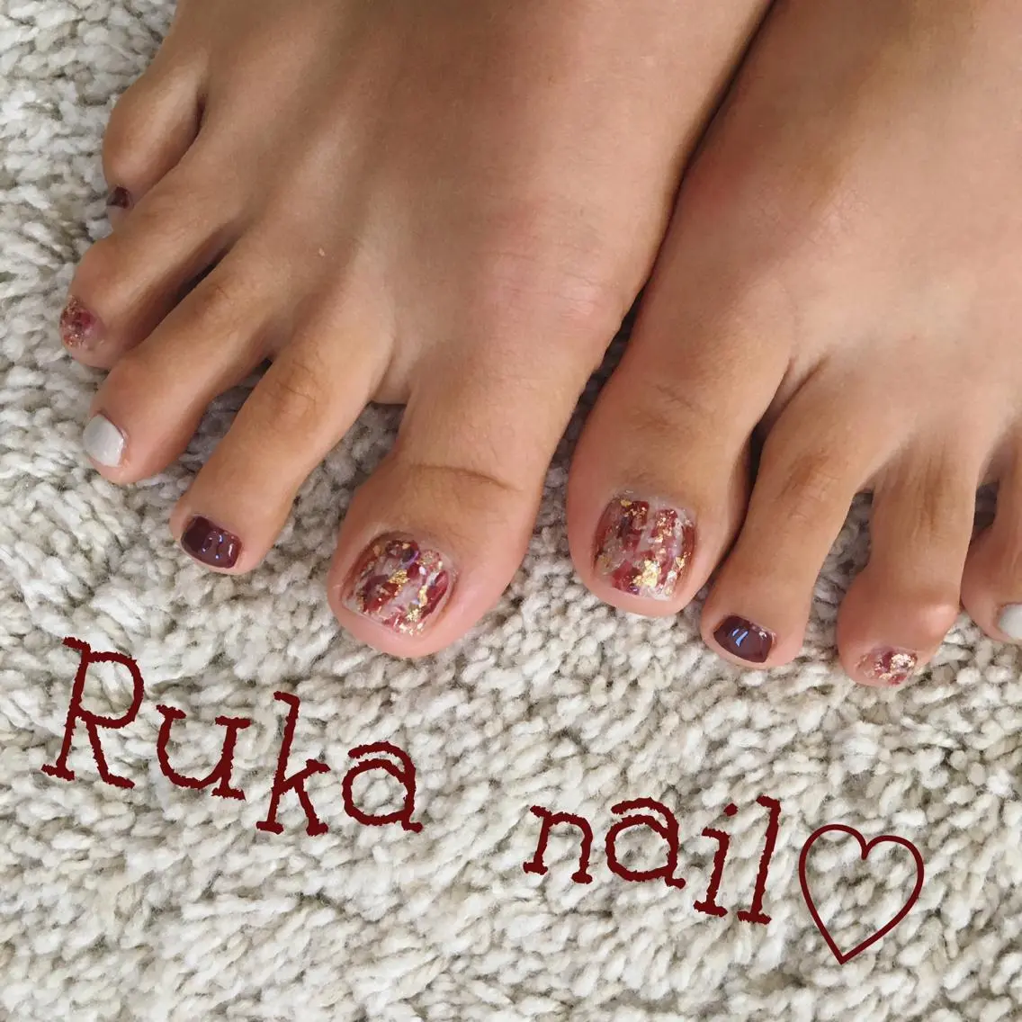 ネイル フットネイル Ruka nail 【ﾙｶ ﾈｲﾙ】のネイルデザイン