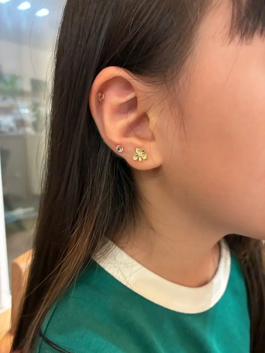 ミニモ学割キッズカット🩵耳ツボ付き！の写真