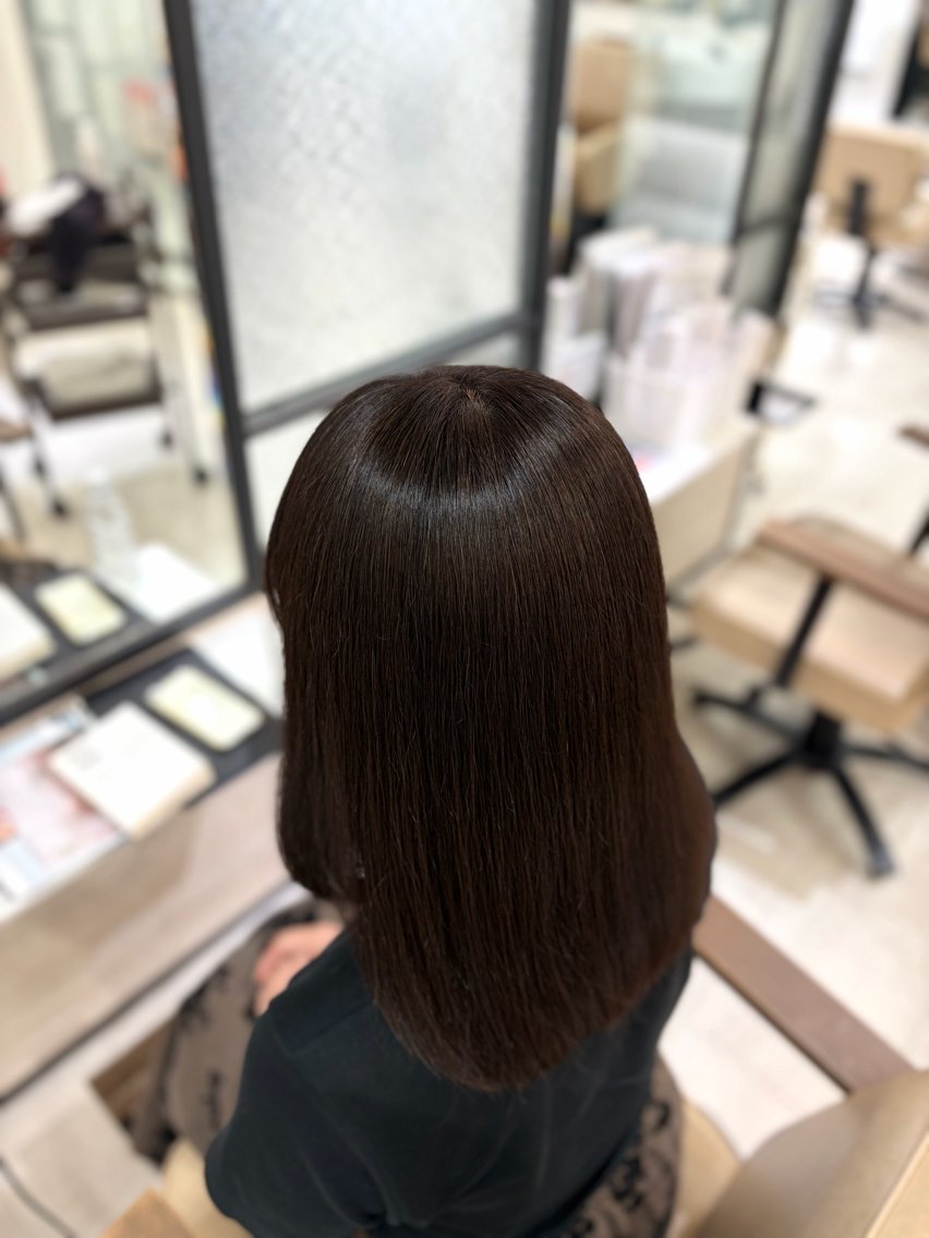 ミディアム カラー ヘアカラー あいみ ♬.*ﾟのヘアスタイル