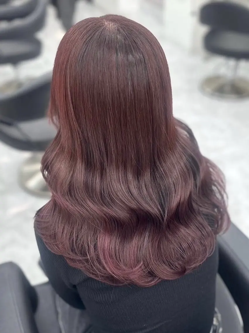 カラー カット 縮毛矯正 トリートメント ヘアセット girlな暖色ヘア 🪽🫧ハルナ🎀のヘアスタイル