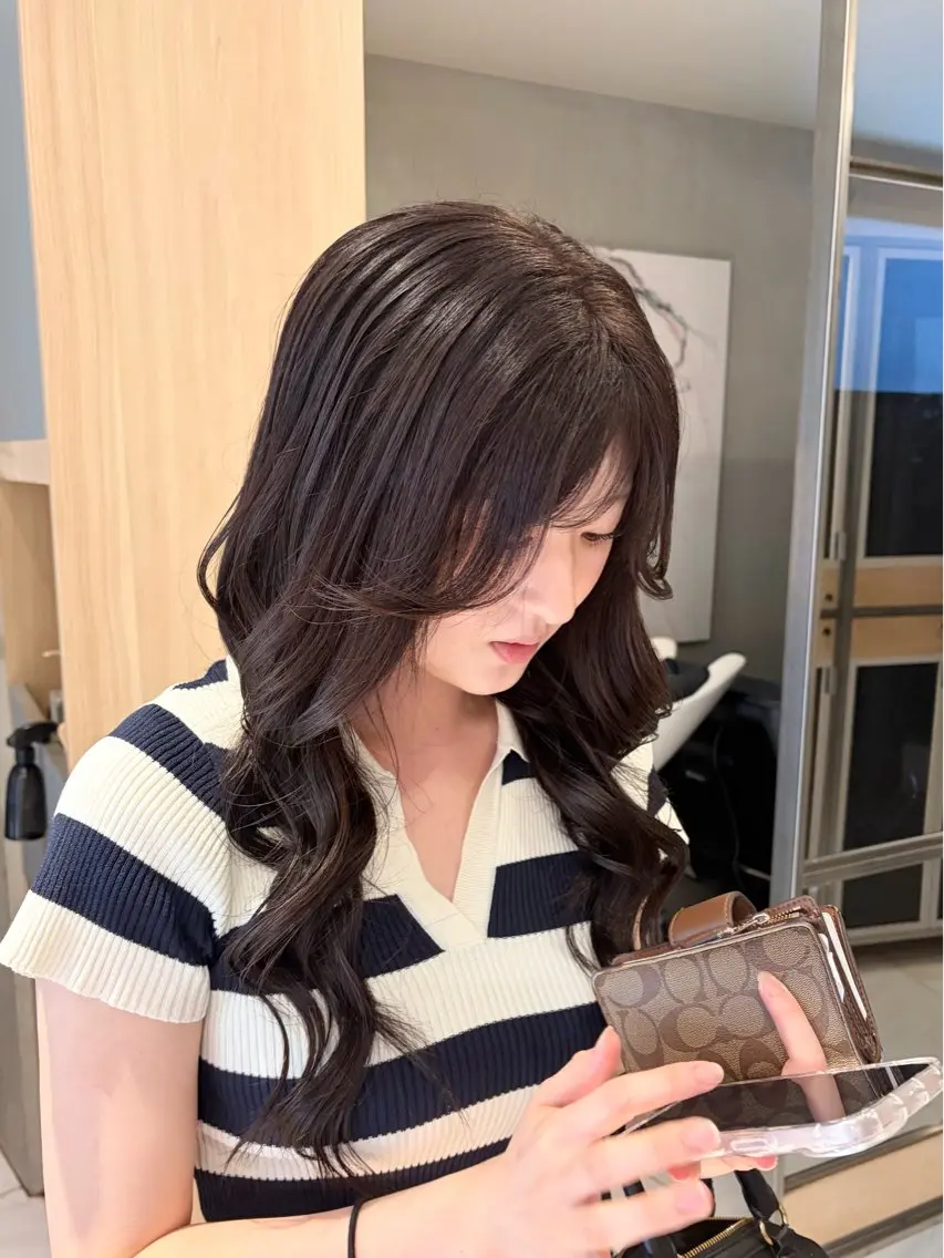 ロング カラー ヘアカラー トリートメント ヘッドスパ ヘアセット 🎀艶モテカラー🎀 彩季のヘアスタイル