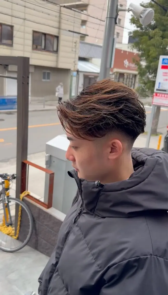 ショート パーマ カット 坂井 琉生のヘアスタイル