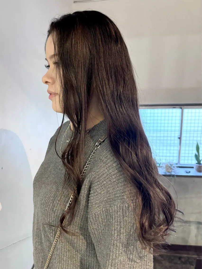 ロング カラー ハイライトカラー ハイライト newi京橋 yukaのヘアスタイル