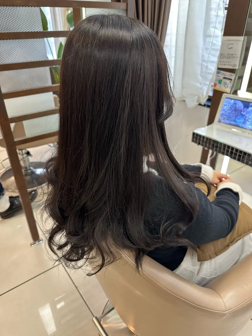 ロング カラー メンズ特化シャドウパ ーマラウンドマッシュのヘアスタイル