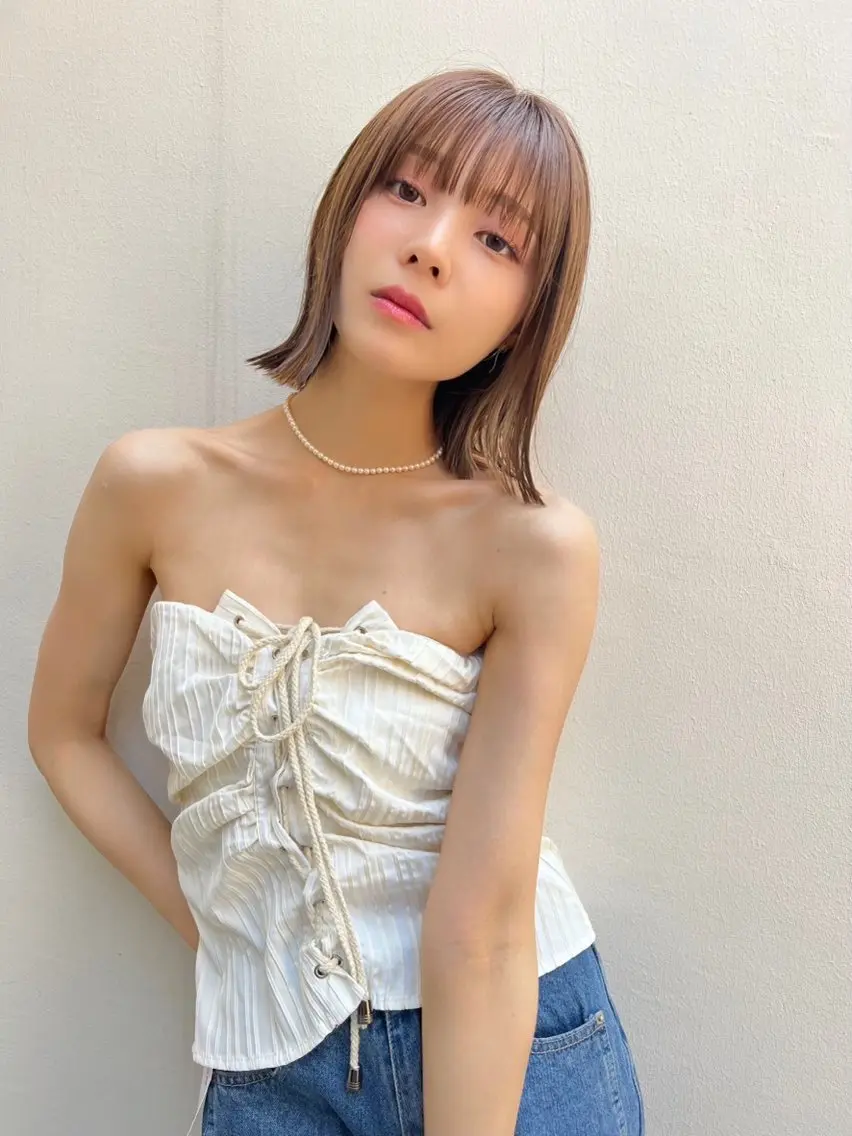 ミディアム カラー ヘアアレンジ モテ髪クリエイター 【成田修平】のヘアスタイル