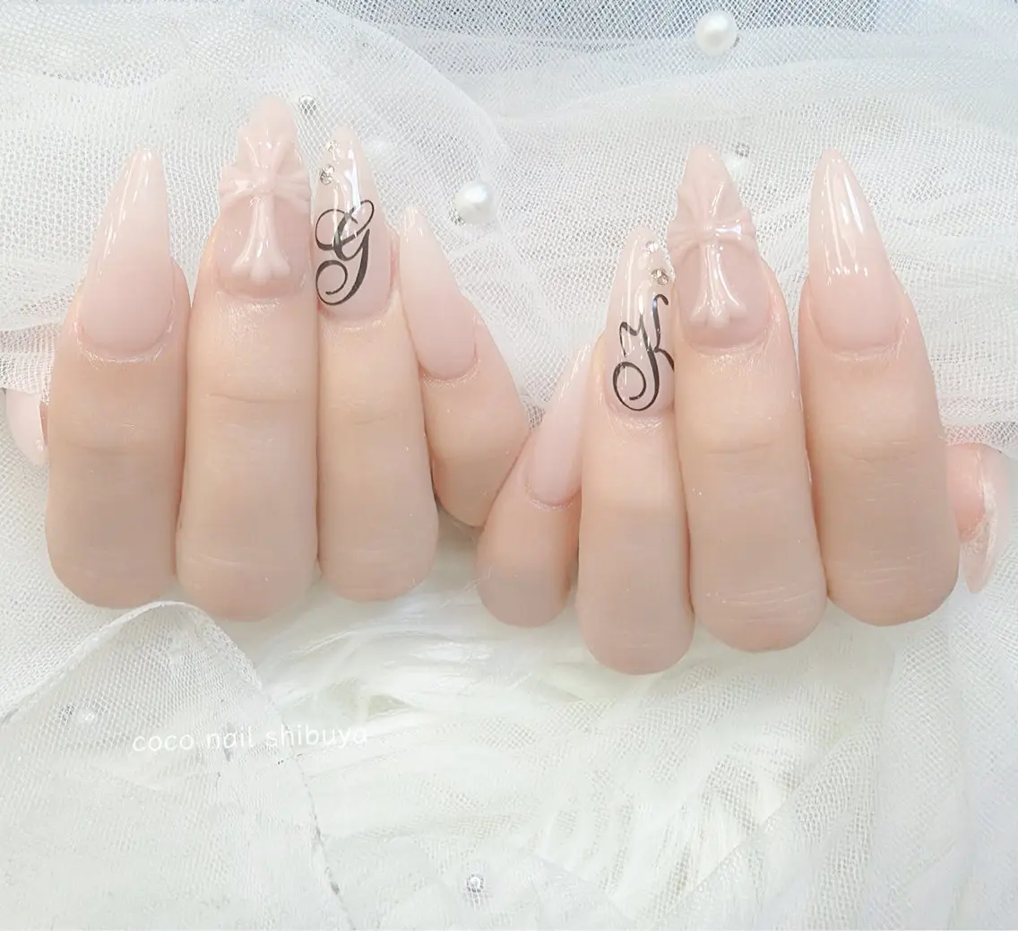 ネイル 長さ出し 韓国ネイル ロングネイル 持ち込み スーパーロングネイル ハンドネイル CoCo Nail 長さ出し専門店のネイルデザイン