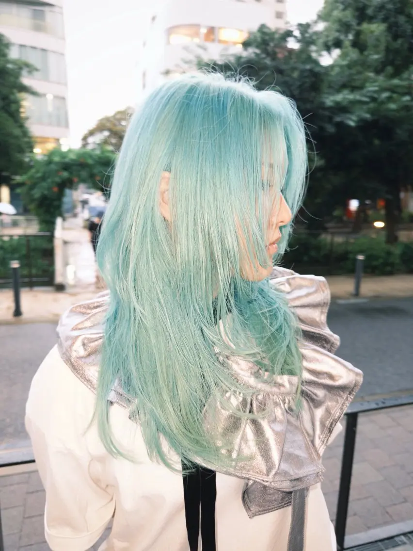 ミディアム カラー ヘアカラー トリートメント 岡山ハイトーン・ ルーツカラー/こもものヘアスタイル