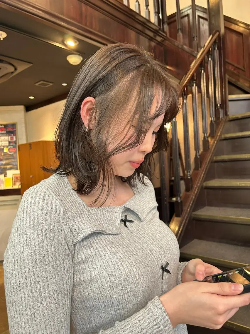 ミディアム くびれヘア くびれレイヤー レイヤーカット 立川/似合わせ× 垢抜け/ kiaraのヘアスタイル