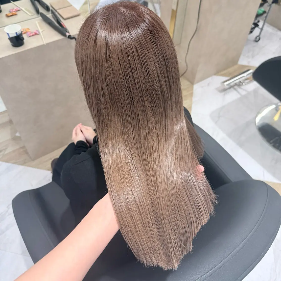 セミロング カラー ヘアカラー EIGHT／ natsukiのヘアスタイル