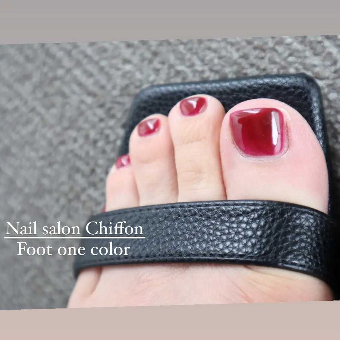 ネイル フットネイル フットネイル Nail salon Chiffonのネイルデザイン