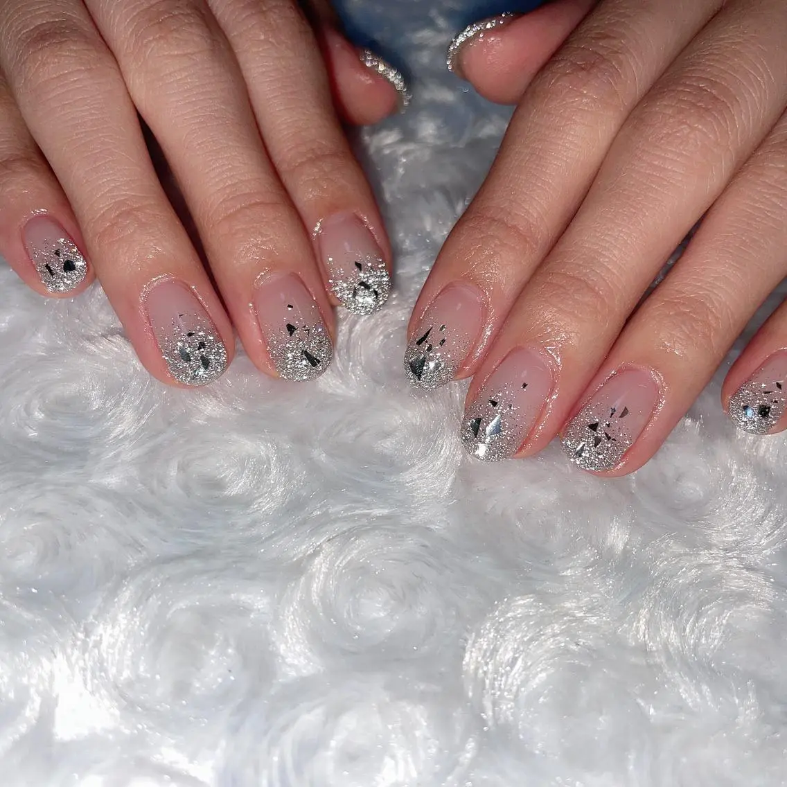 ネイル フラッシュネイル グラデーション ラメ(グリッター) ハンドネイル K's nail kotoeのネイルデザイン