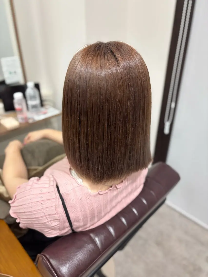 ミディアム カラー アッシュ アッシュブラウン ブラウンカラー トリートメント 透明感カラー/ SHIN🎀のヘアスタイル