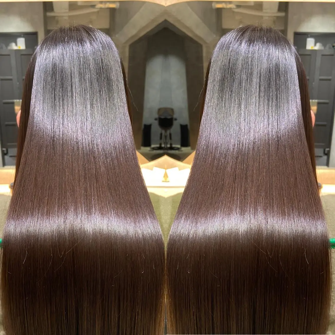 ロング カット 縮毛矯正 トリートメント ツバサ 髪質改善のヘアスタイル