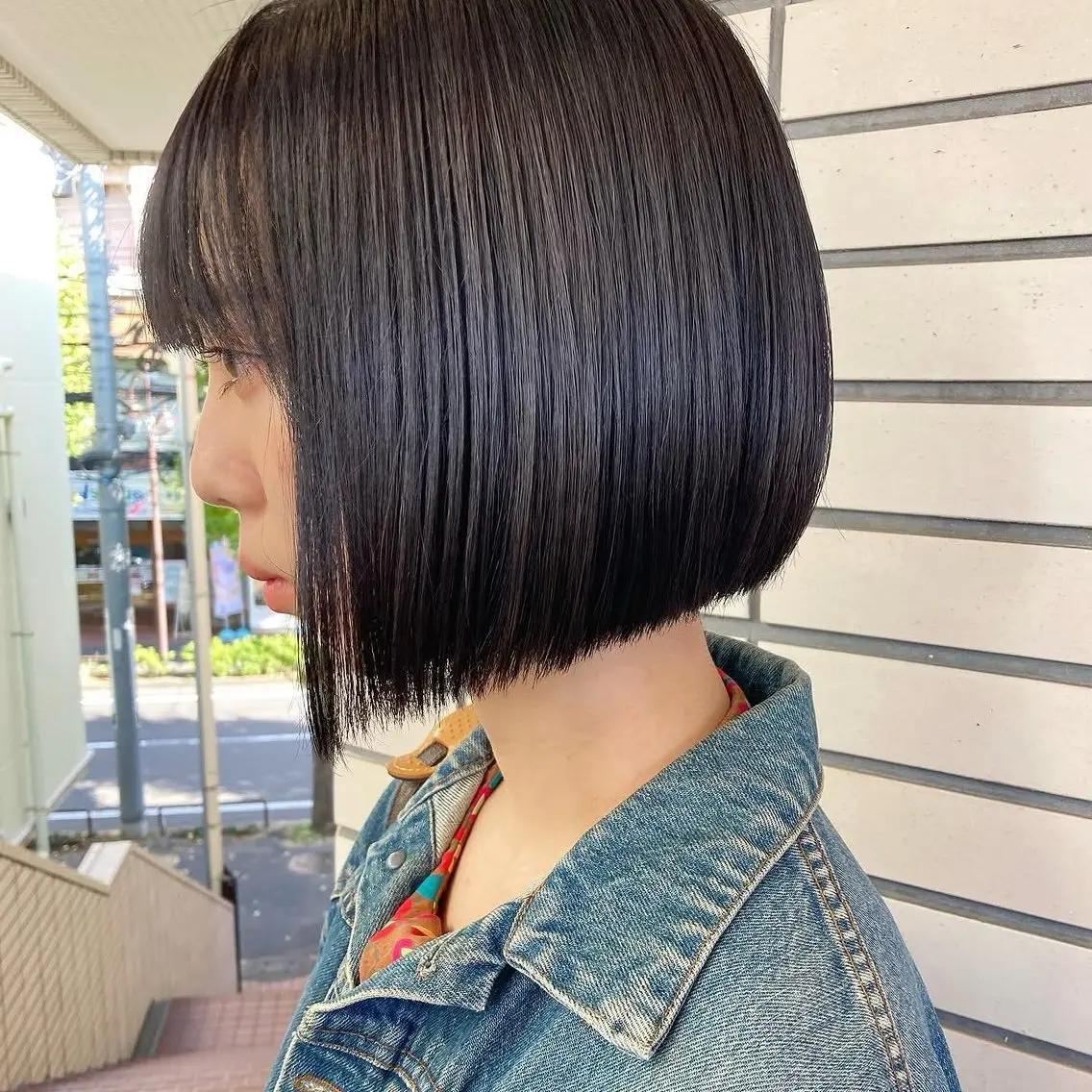 ミディアム ワンカラー/ WARPミユのヘアスタイル