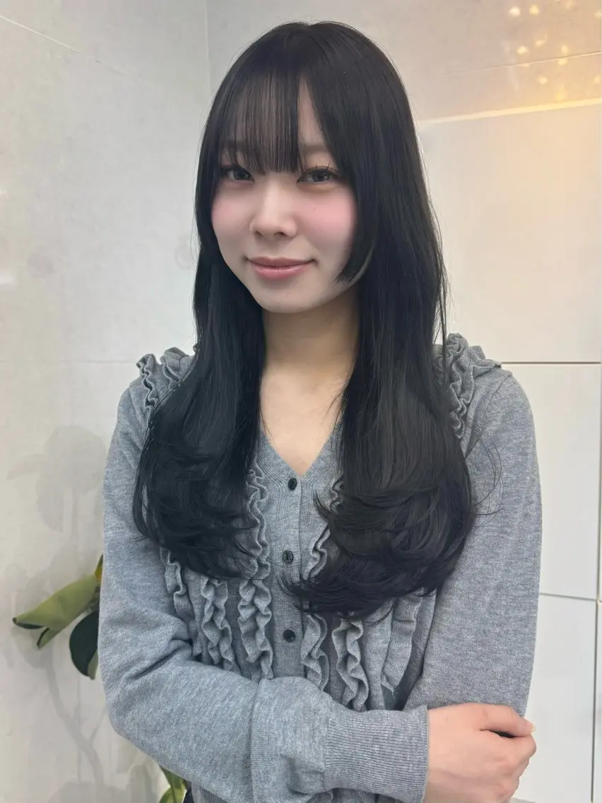 ロング カット トリートメント ALEAP owl 平野 宏樹のヘアスタイル