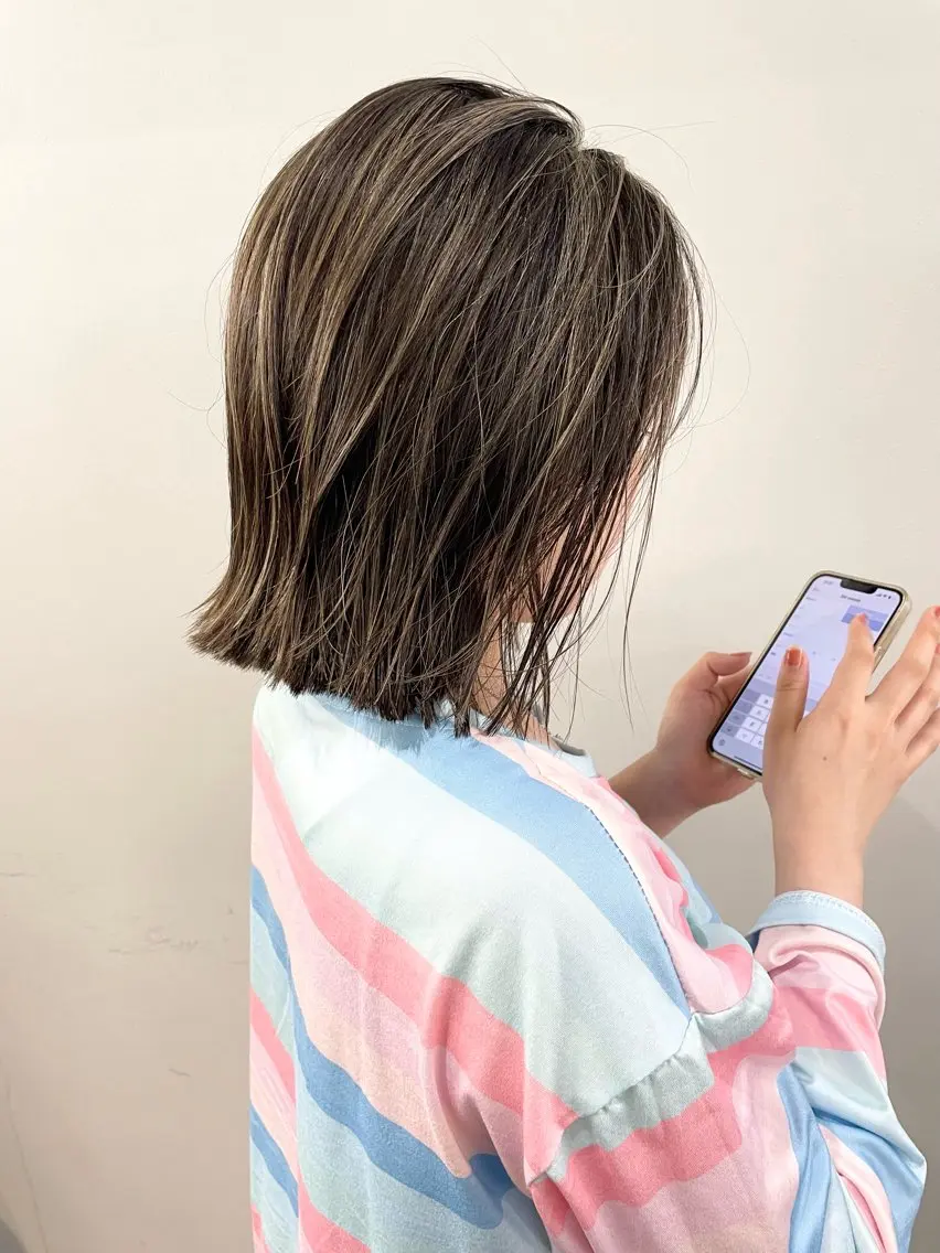 ミディアム カラー ヘアアレンジ layer cut 店長/MIKUのその他イメージ