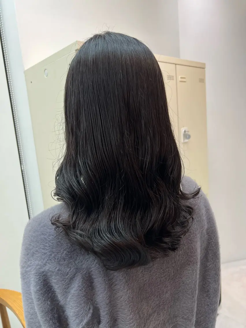 ✨コテ巻き風✨メンテナンスカット+デジタルパーマ+プレミアムトリートメントの写真
