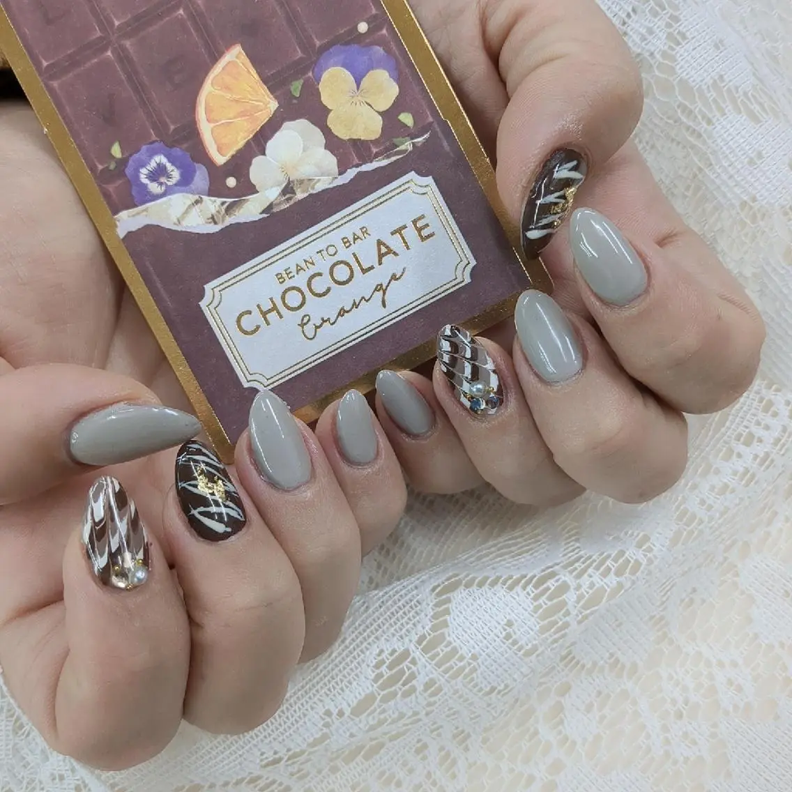 ネイル バレンタイン ハンドネイル トミー ワイのネイルデザイン