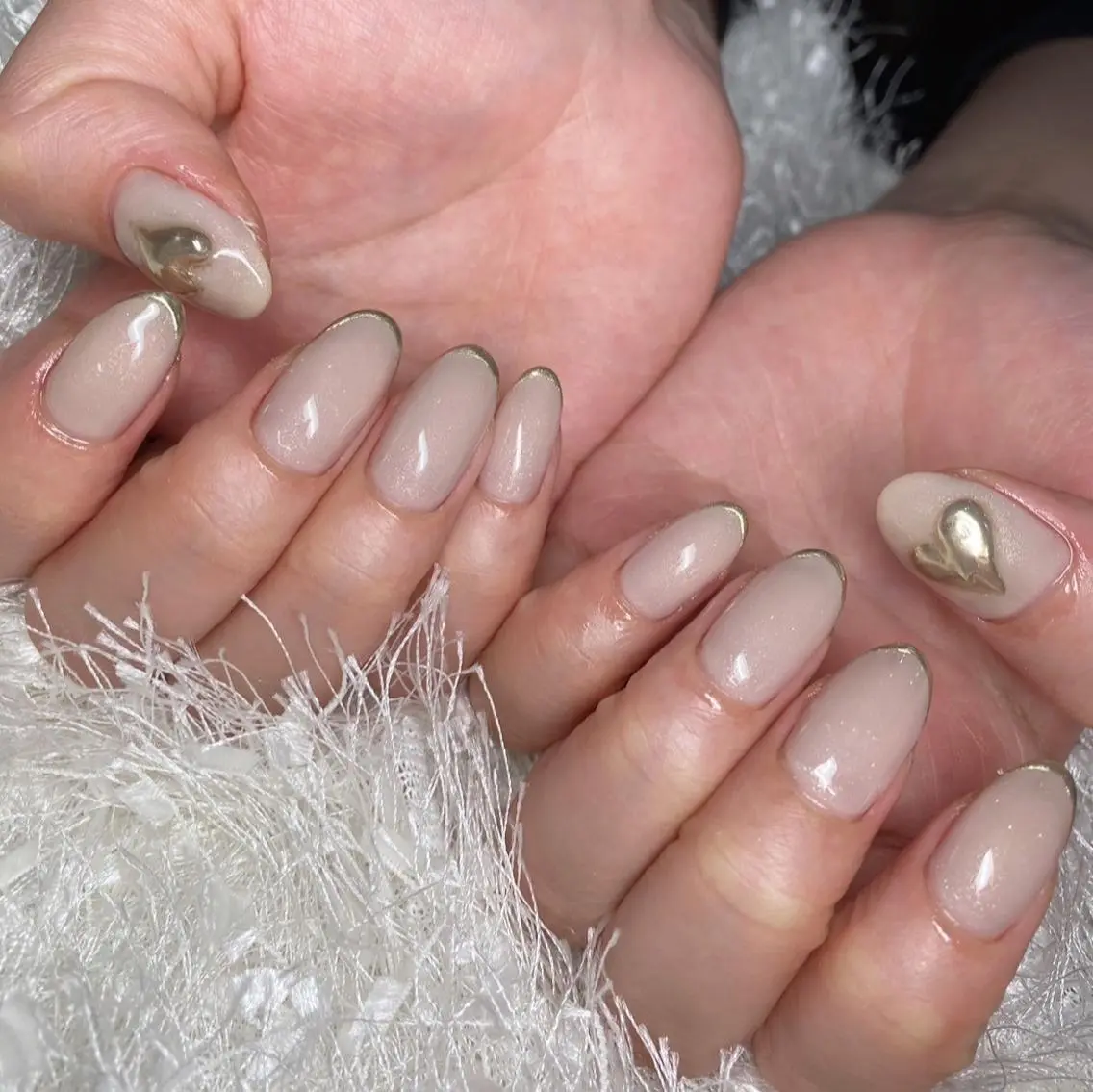 ネイル 長さ出し フレンチネイル ジェルネイル グラデーション 韓国ネイル ハンドネイル Nail&eye Belire 新宿のネイルデザイン