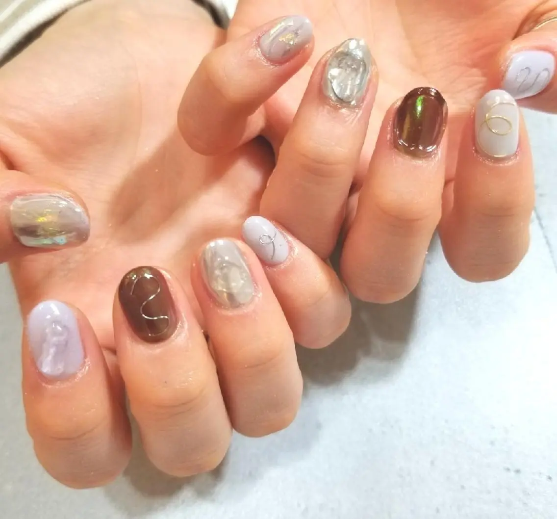 ネイル アートネイル nijiiro🌈 サトウのネイルデザイン