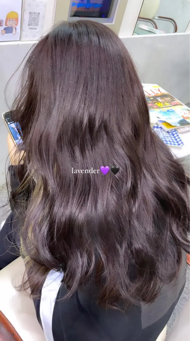 カラー ブリーチ ラベンダーカラー ブリーチなしカラー ハイトーン/ブリーチ 🤍足立里湖のヘアスタイル