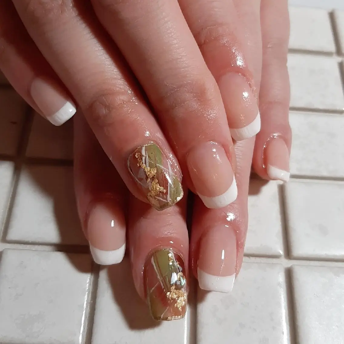 ネイル フレンチネイル シンプルネイル ハンドネイル private salon mieのネイルデザイン