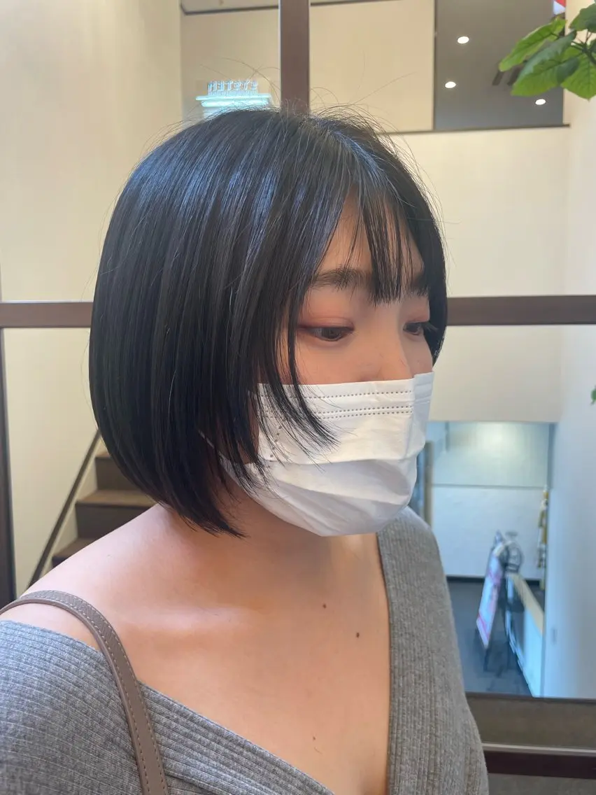 ショート 梨子🐣艶カラー🌈 ダメージレス💖のヘアスタイル