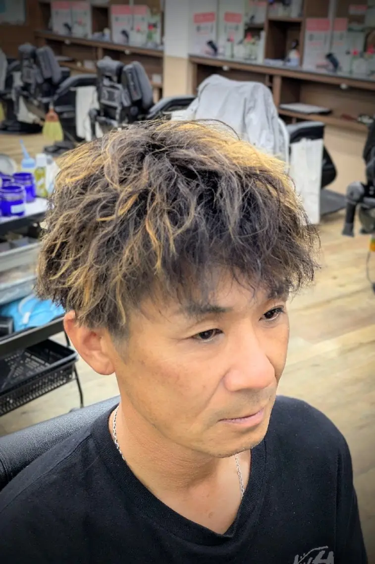 ショート パーマ 理容プラージュ燕三条 福井のヘアスタイル