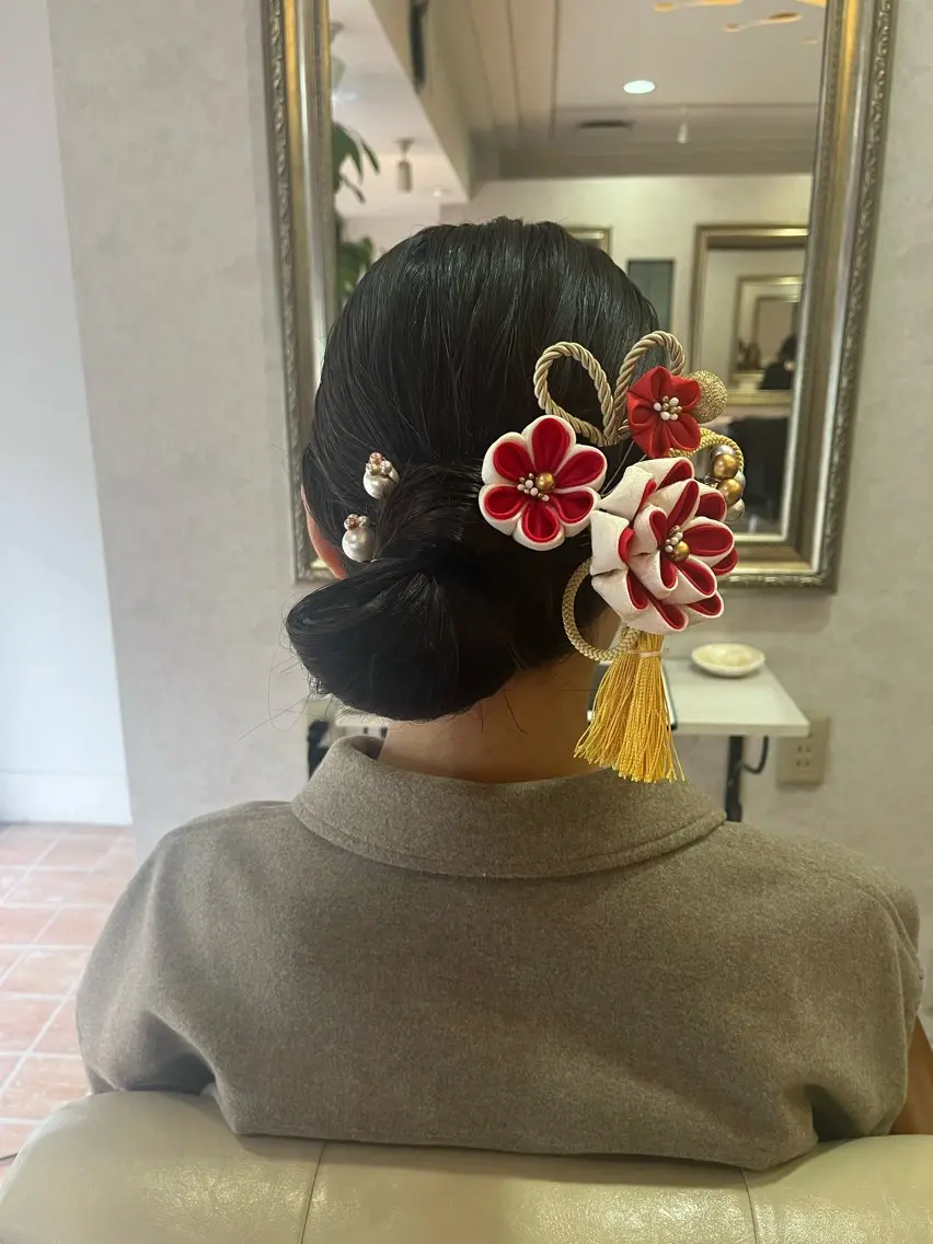 ヘアアレンジ 着物ヘア 🔷岡村主明🔷 Lafestaのヘアスタイル