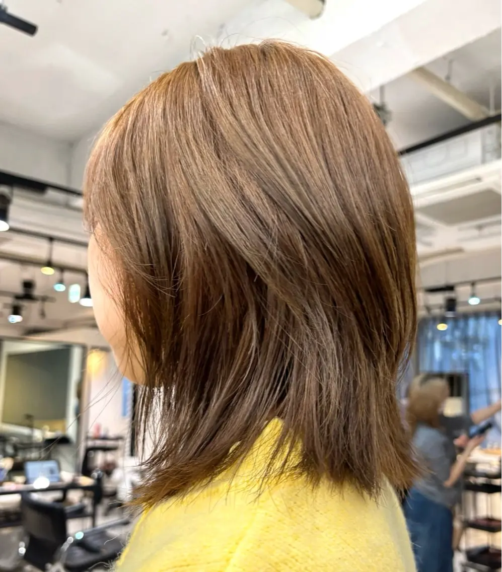 ショート ボブレイヤー ボブ レイヤーカット 重里 瑠花のヘアスタイル