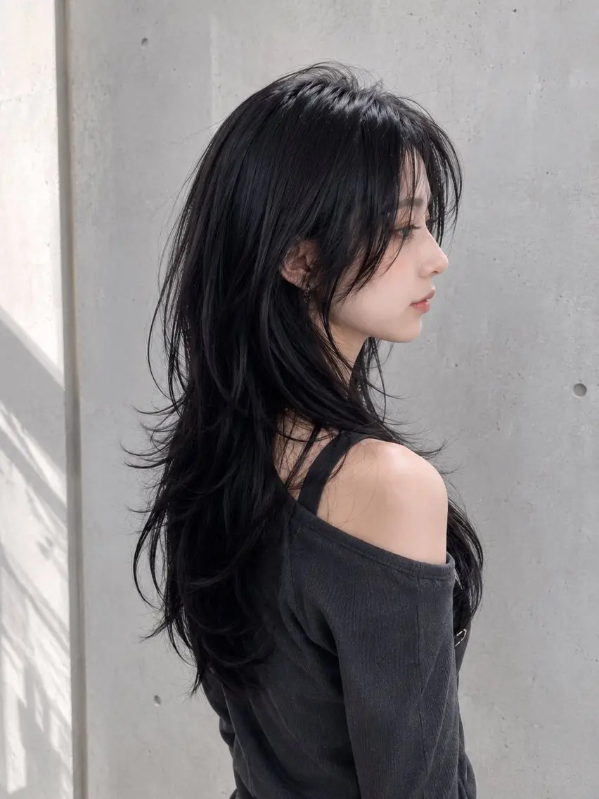 セミロング カラー 顔周りカット ハッシュカット 韓国風ヘア レイヤーカット 小顔カット カット ヘアカラー 【韓国風特化】 池田一之のヘアスタイル