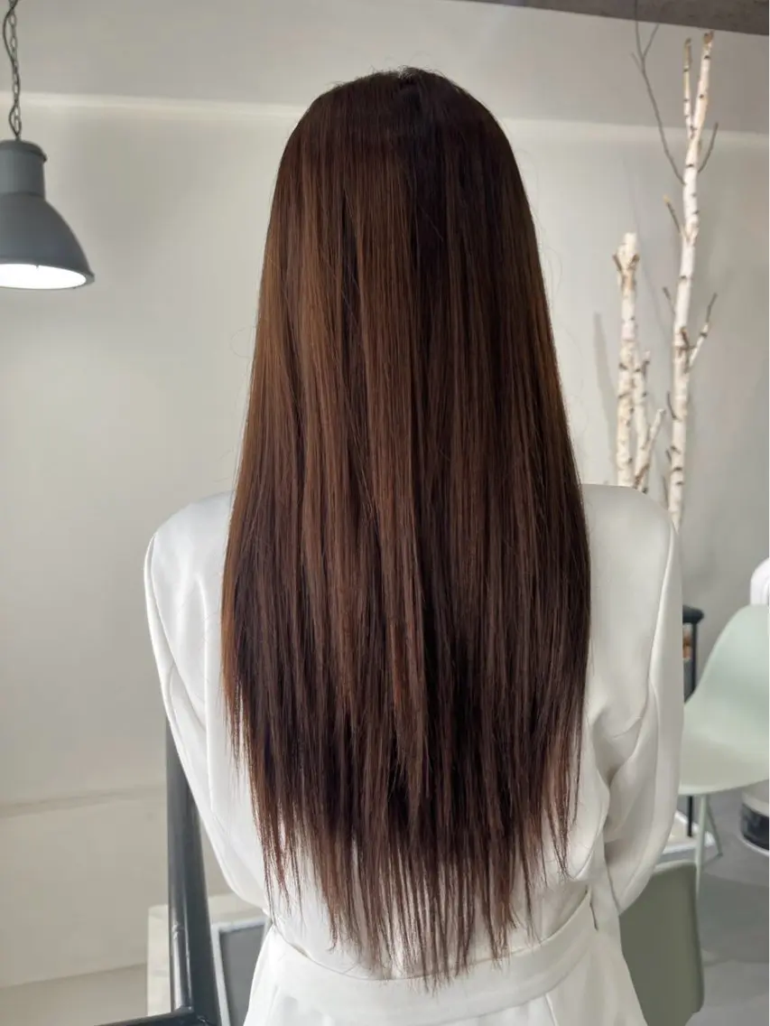 ロング ヘアアレンジ エクステ 永瀬 恵のヘアスタイル
