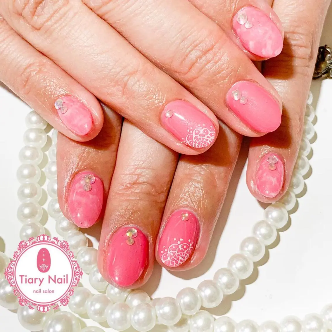 ネイル 💗🪽Tiary Nail🪽💗のネイルデザイン