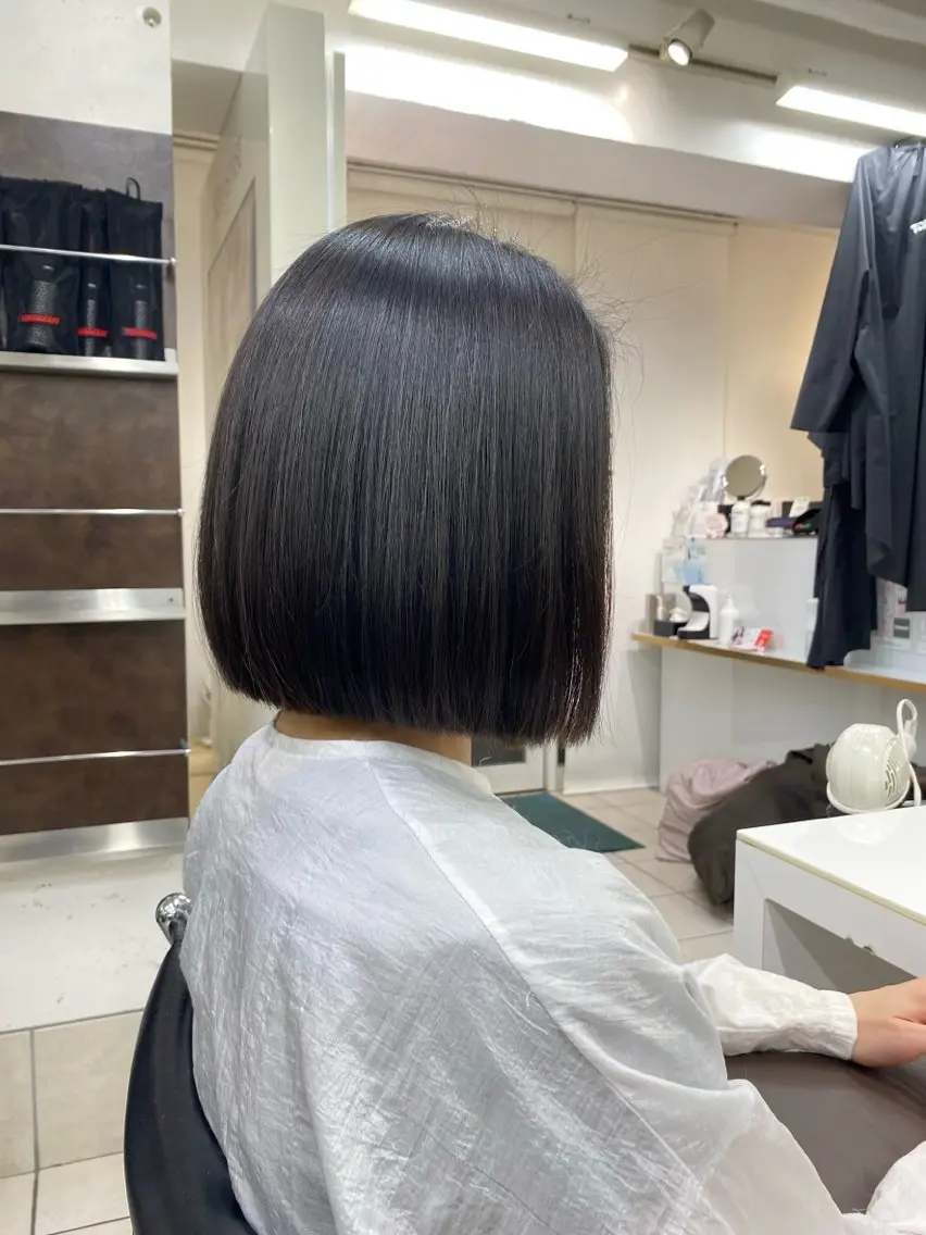 【はちみつトリートメント付き🍯】切りっぱなしボブカット※詳細を必ずご確認くださいの写真