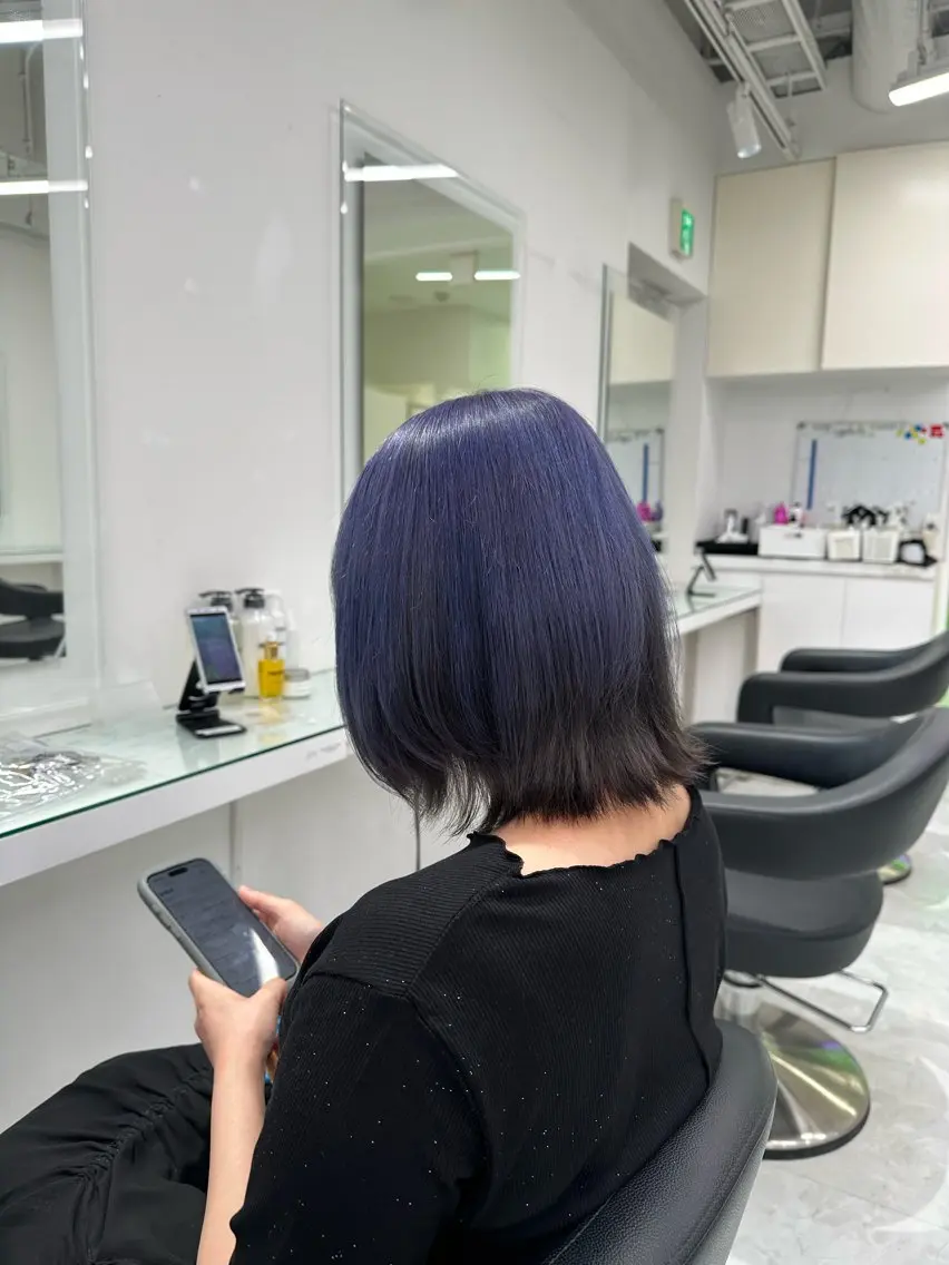 ミディアム カラー ヘアカラー トリートメント ヘッドスパ ヘアセット ❄最強かわいいカラー ❄️MINA❄️のヘアスタイル