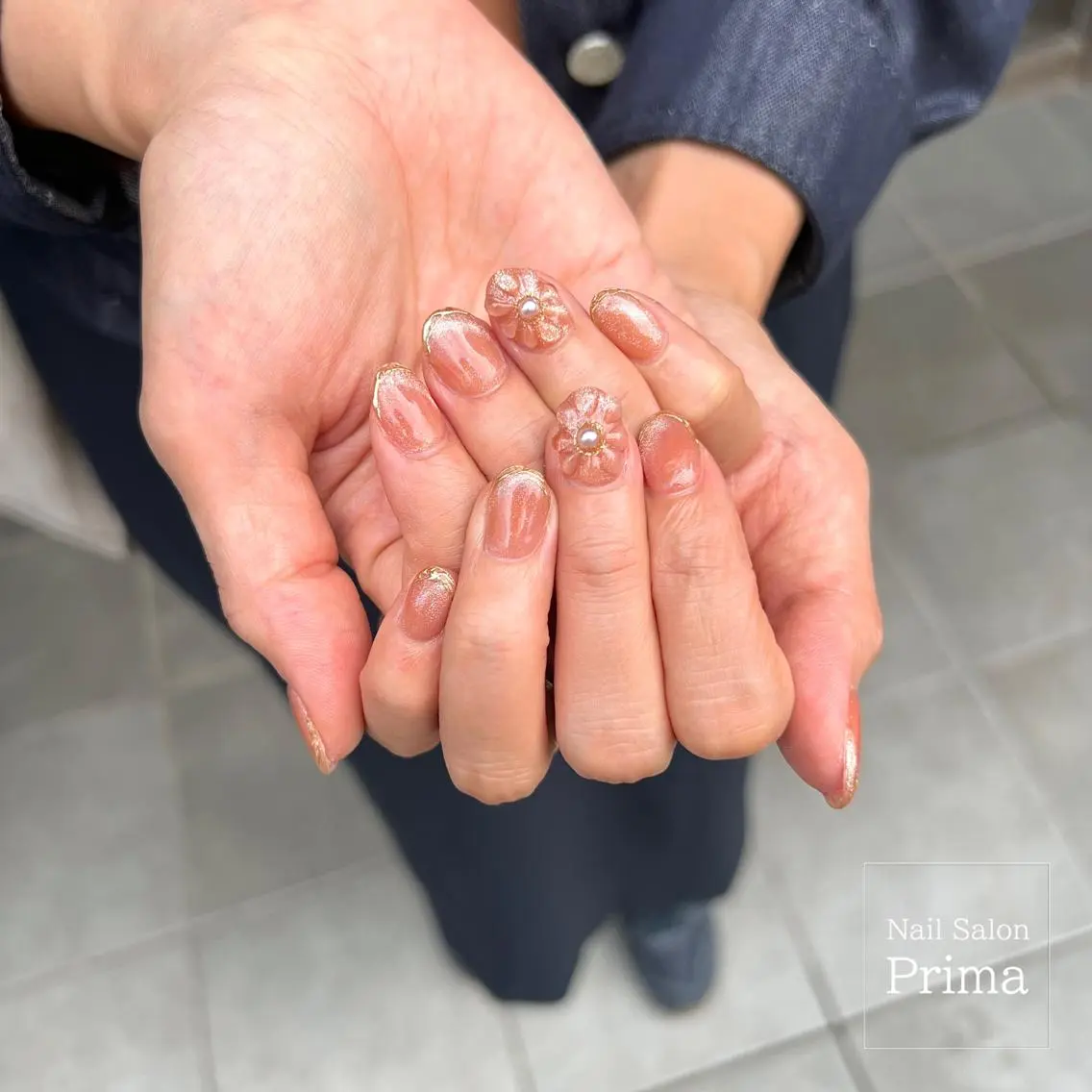 ミディアム ネイル SalonPrima 西院Nail&Eyeのネイルデザイン