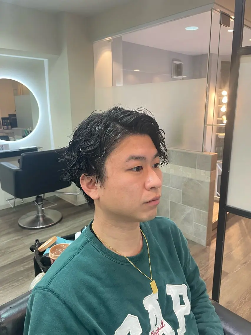 パーマ メンズ パーマ 樅木 恒毅のヘアスタイル