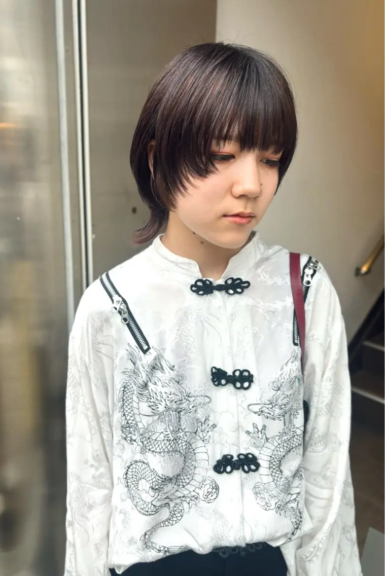ショート ショートヘア ウルフカット カット 似合わせカット/ パーマ/藤田和樹のヘアスタイル